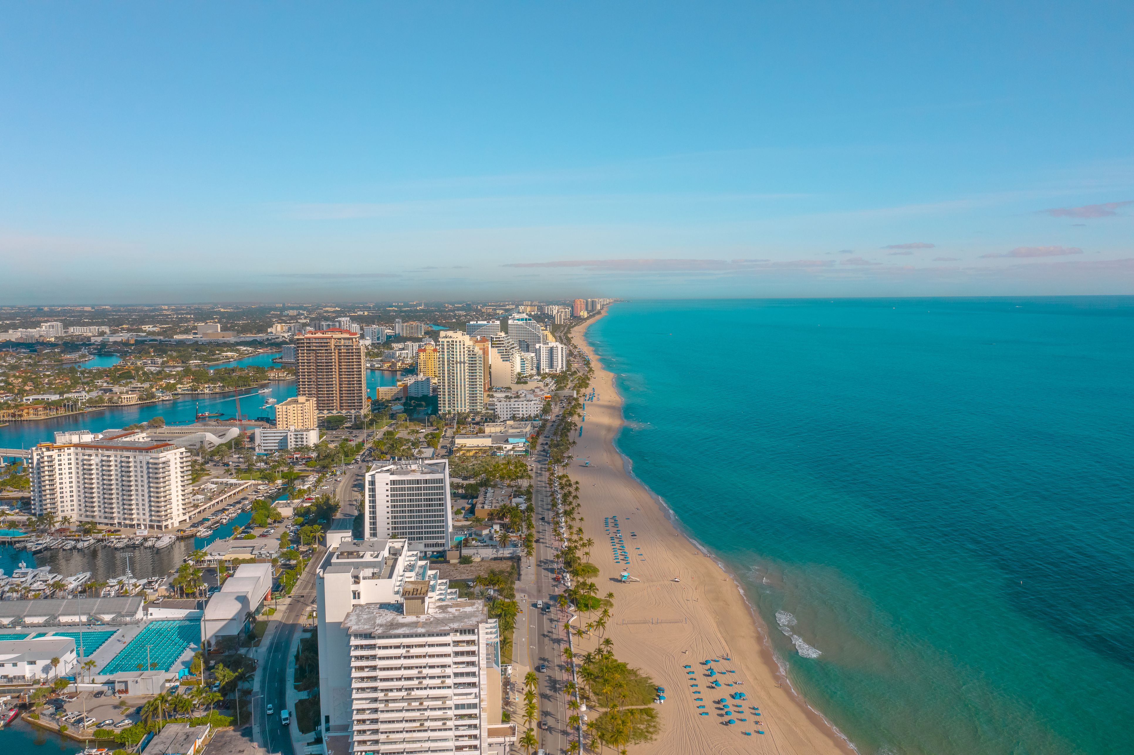 birds eye view of coastline