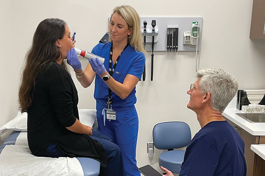 image of exam in ALS clinic